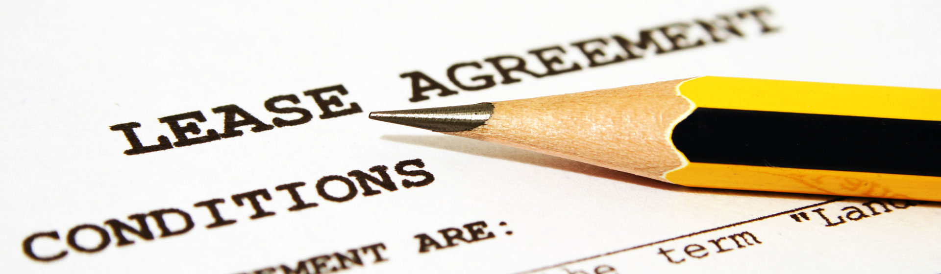 lease agreement w/ pencil