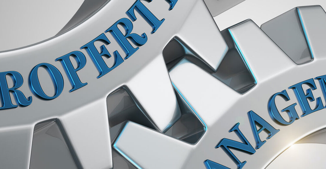 property management meshing gears illustration